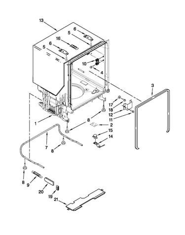 Tub and frame parts