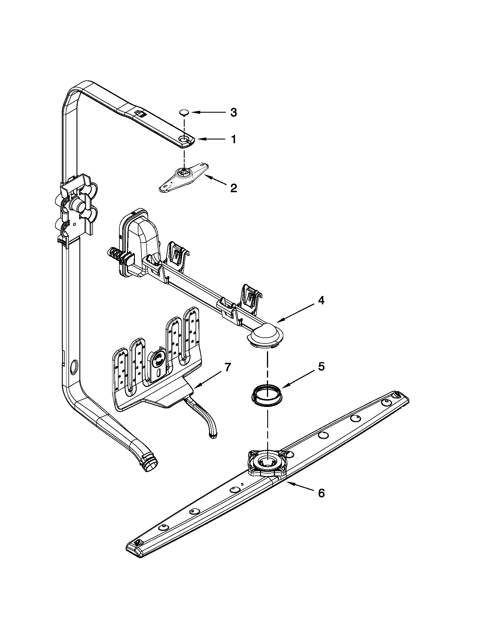 UPPER WASH AND RINSE PARTS