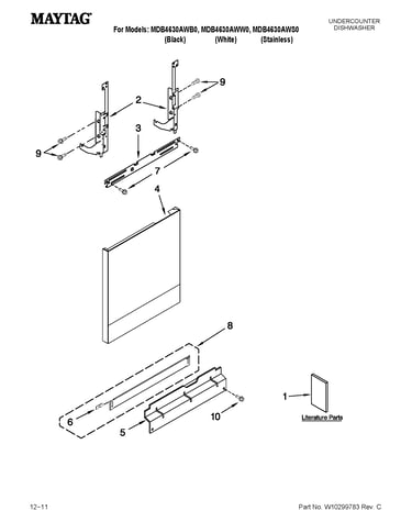 Door and panel parts