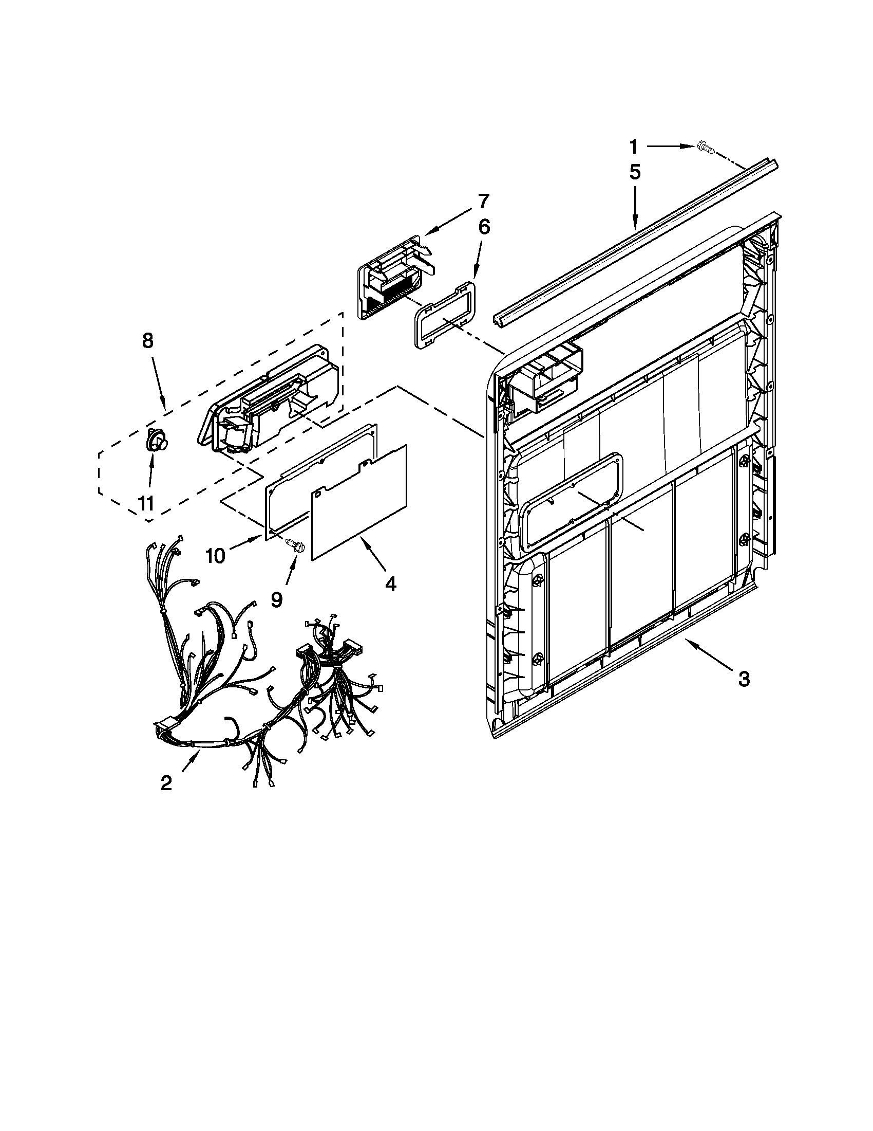Door and latch parts