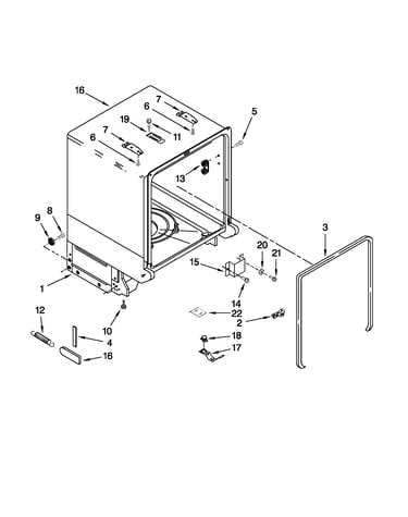 Tub and frame parts