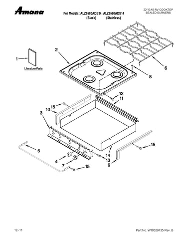 Cooktop parts