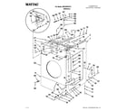 Maytag MFS25PDFTS cabinet and coin box parts diagram