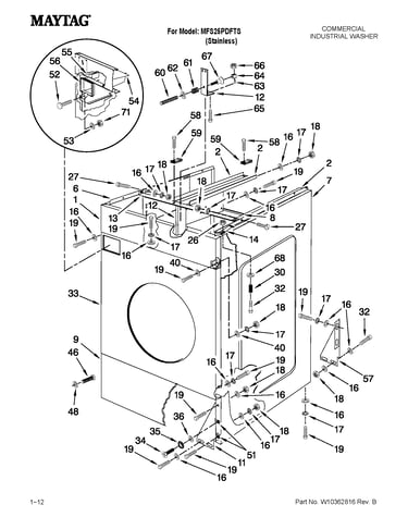 Cabinet and coin box parts