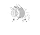 Maytag MFS25PDFTS tub and drum parts diagram