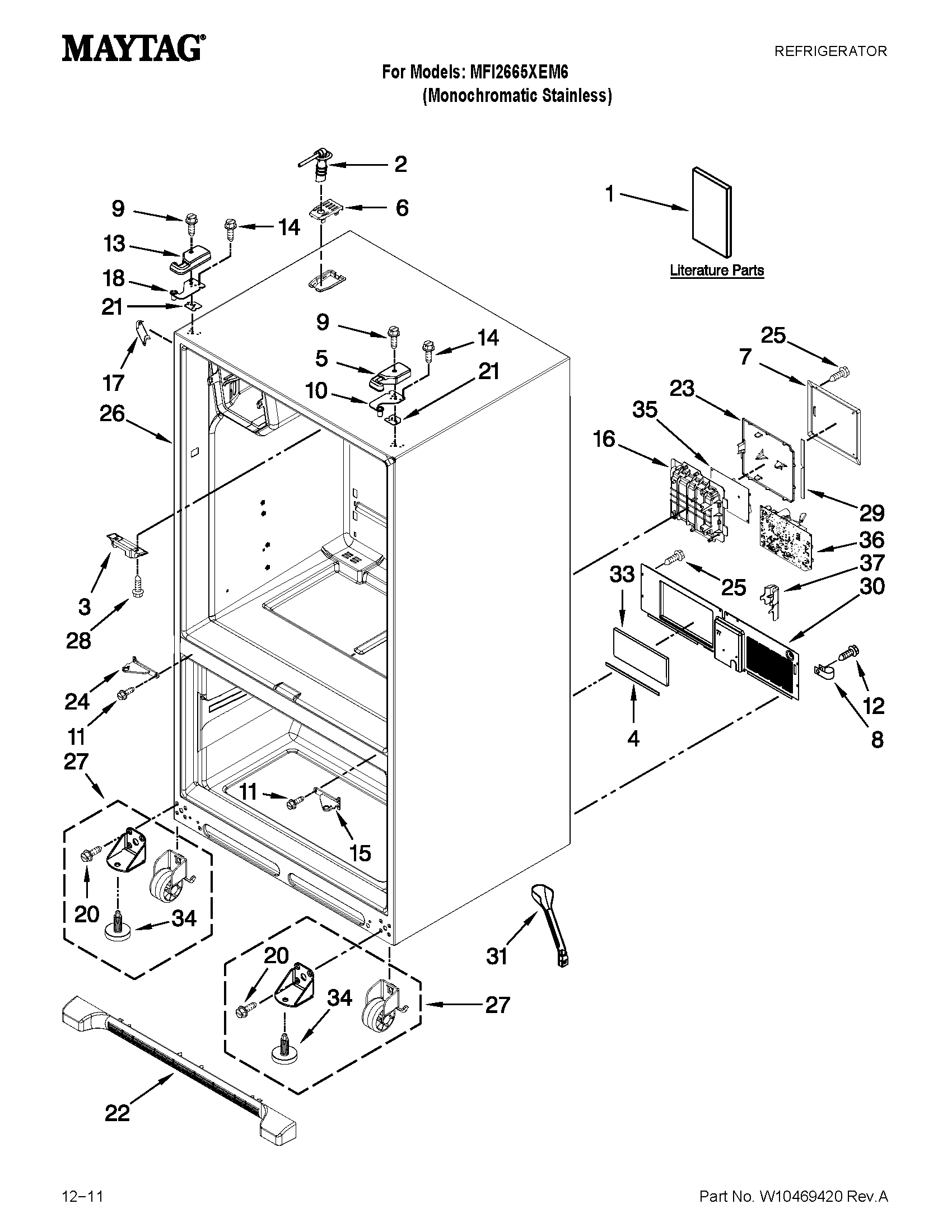 Cabinet parts