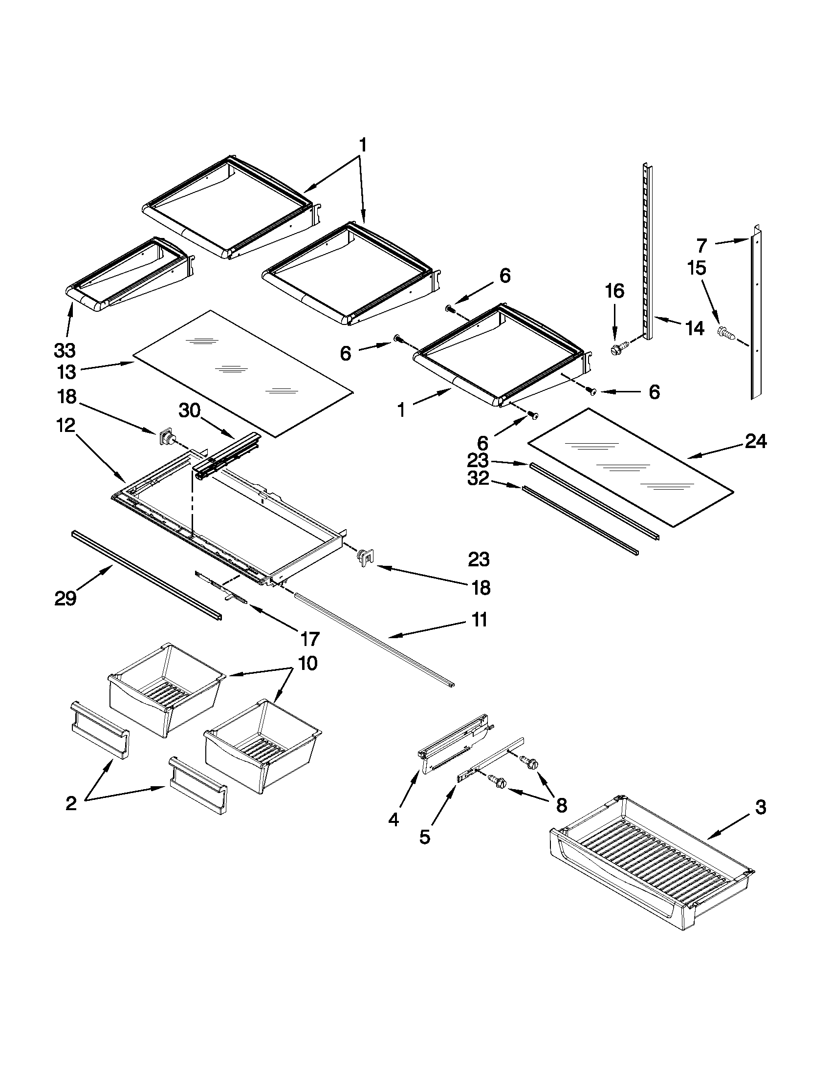Shelf parts