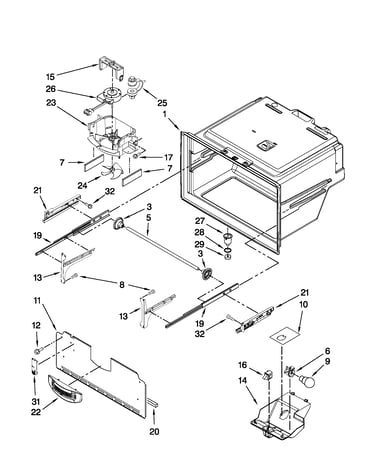 Freezer liner parts