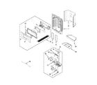 Maytag MFI2670XEW6 dispenser front parts diagram
