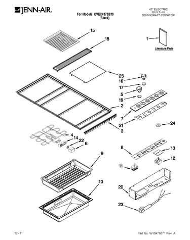 Cooktop parts