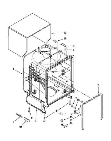Tub and frame parts