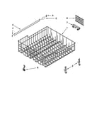 Upper rack and track parts