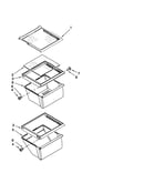 Refrigerator shelf parts
