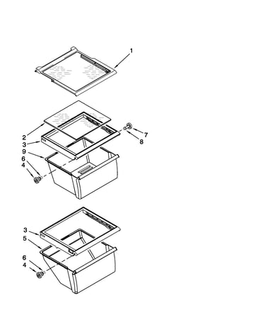Refrigerator shelf parts