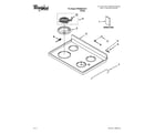 Whirlpool RF350BXGW1 cooktop parts diagram