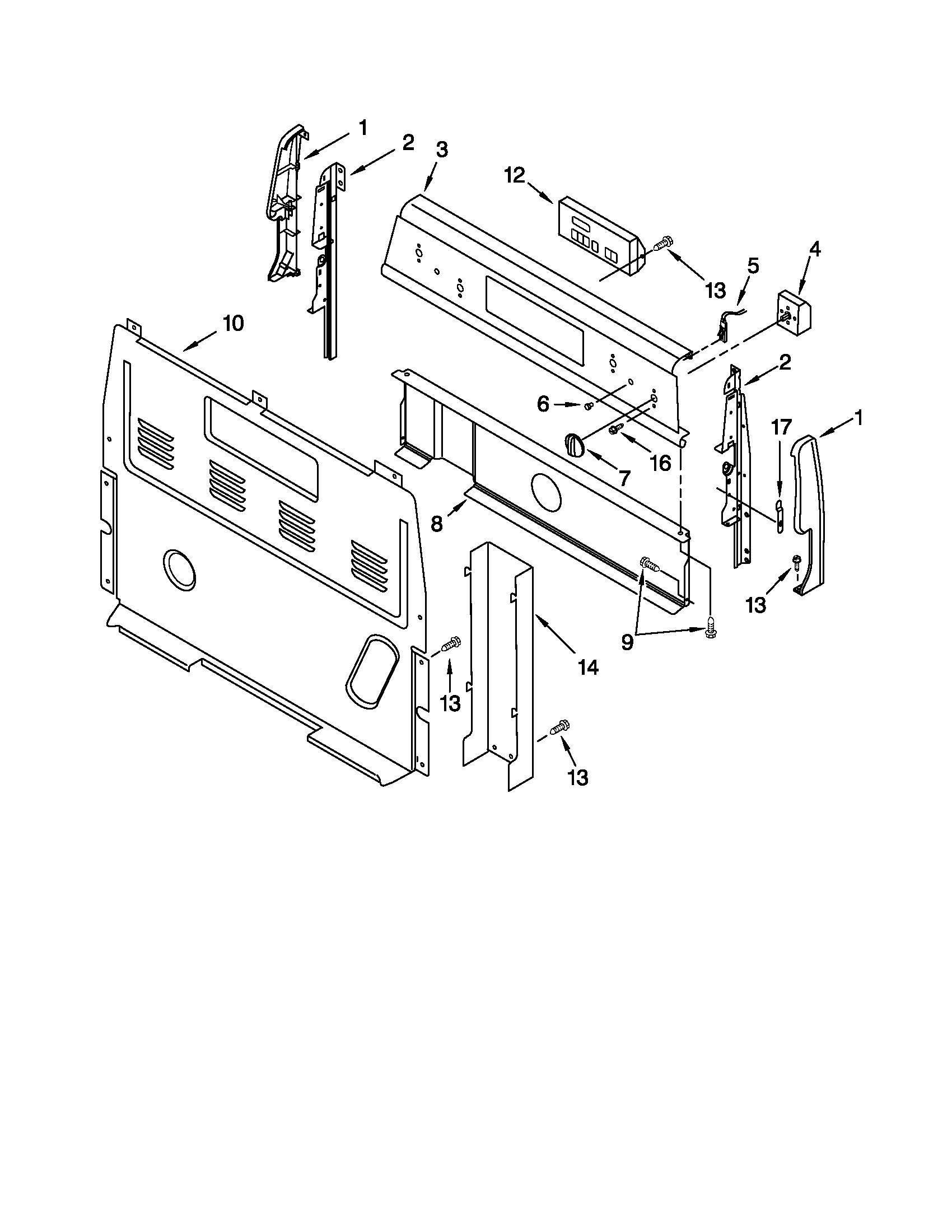 Control panel parts