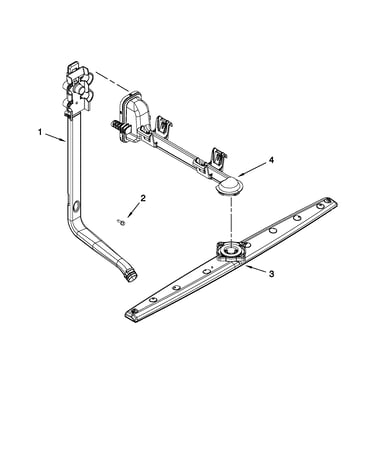 Upper wash and rinse parts