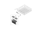 Ikea IUD6100YW0 lower rack parts diagram