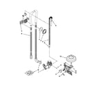 Ikea IUD8100YS0 fill, drain and overfill parts diagram