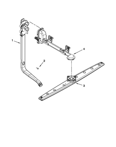 Upper wash and rinse parts