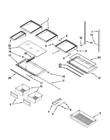 Shelf parts