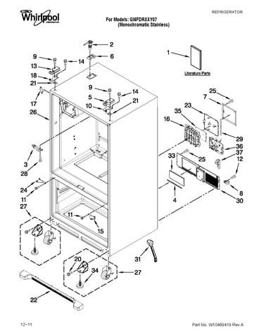 Cabinet parts