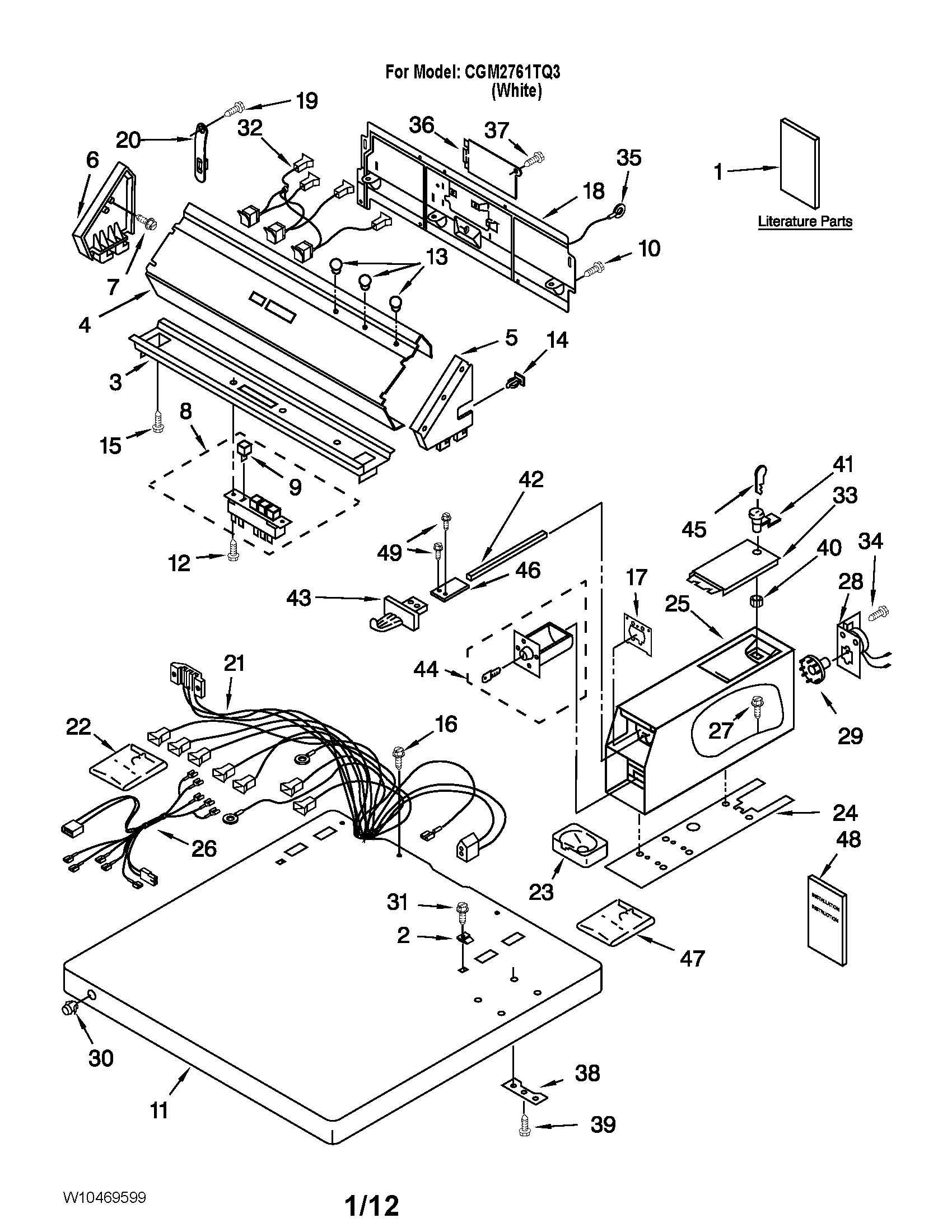 Top and console parts