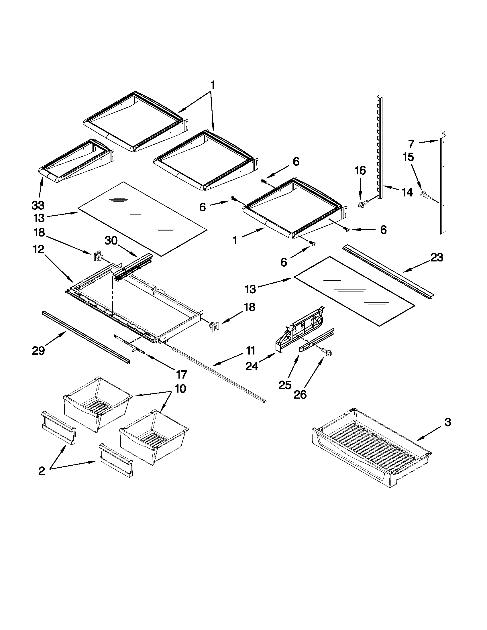 Shelf parts