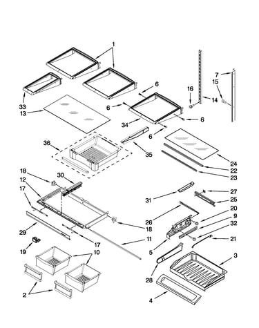 Shelf parts