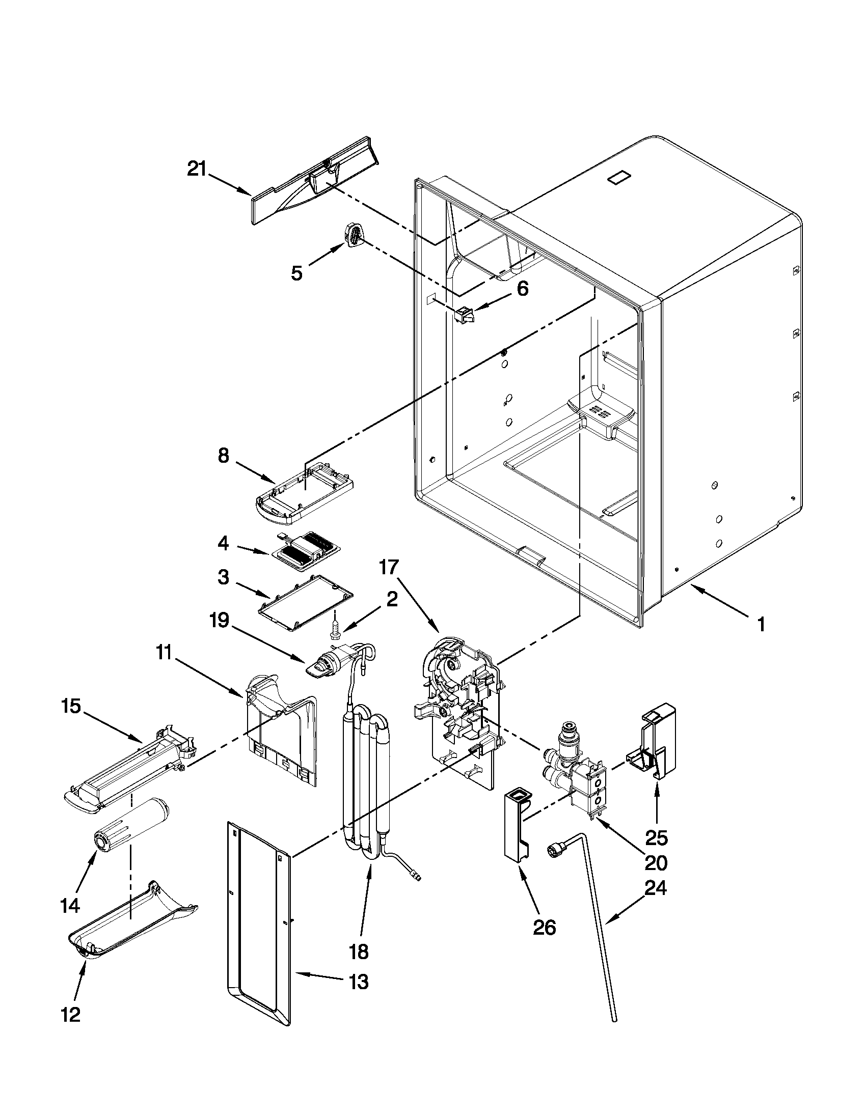 REFRIGERATOR LINER PARTS