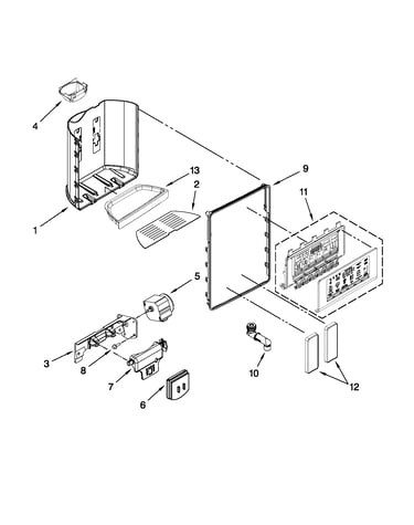 Dispenser front parts