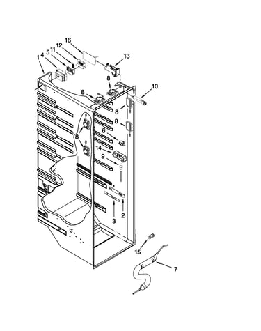 Refrigerator liner parts
