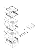 Refrigerator shelf parts