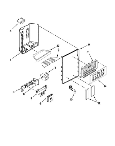 Dispenser front parts