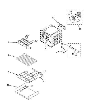 Internal oven parts
