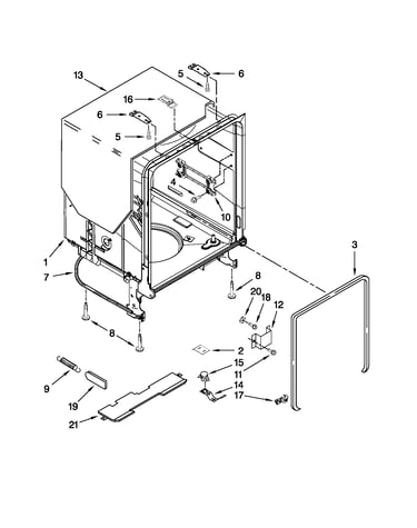 Tub and frame parts