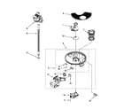 Whirlpool WDF730PAYW2 pump and motor parts diagram