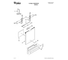 Whirlpool 7WDF530PAYM1 door and panel parts diagram