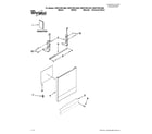 Whirlpool WDF310PLAB0 door and panel parts diagram