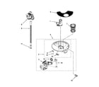 Whirlpool WDF310PLAW0 pump and motor parts diagram