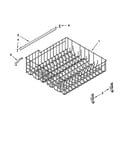 Upper rack and track parts