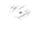 KitchenAid KUDS30FXWH5 control panel and latch parts diagram