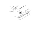 KitchenAid KUDS30FXBL5 control panel and latch parts diagram