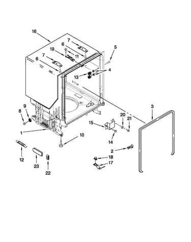 Tub and frame parts