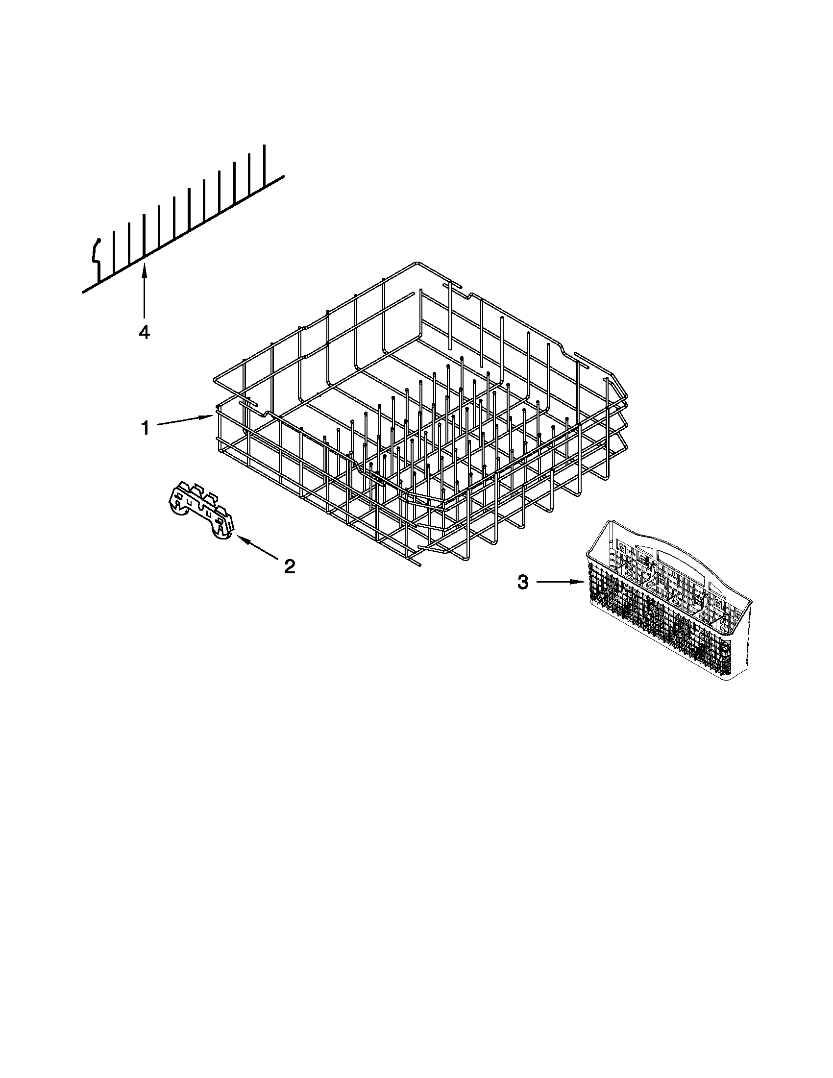 Lower rack parts