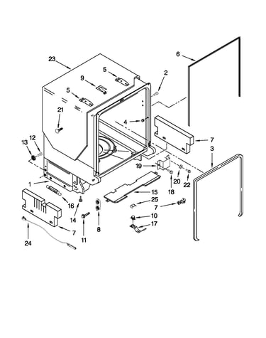 Tub and frame parts