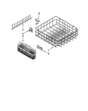 Lower rack parts