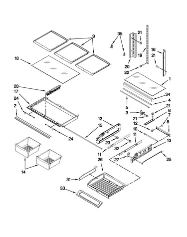 Shelf parts