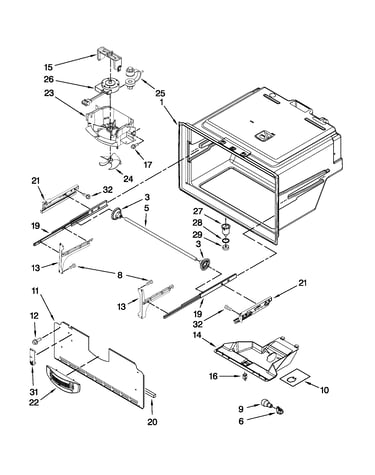 Freezer liner parts