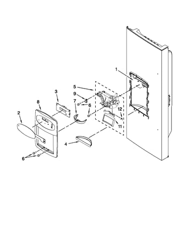 Dispenser front parts